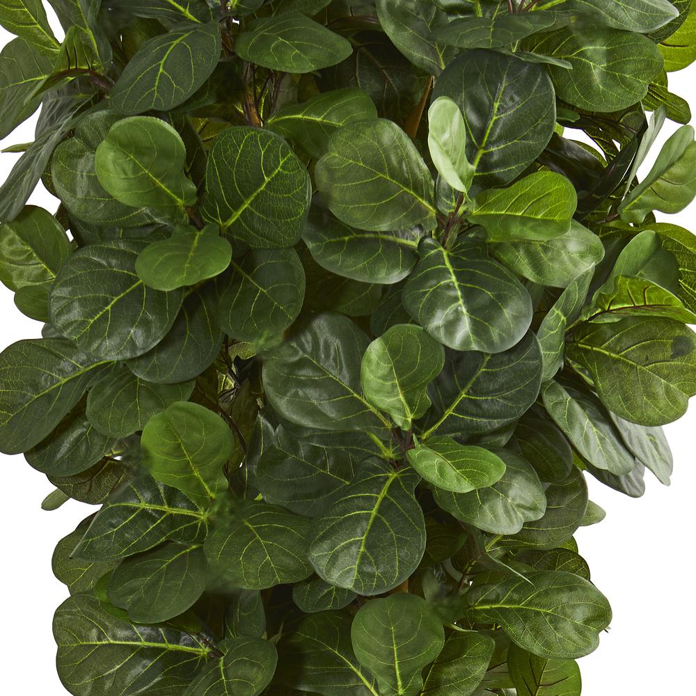Fiddle Leaf Artificial Tree in Slate Planter. Picture 5