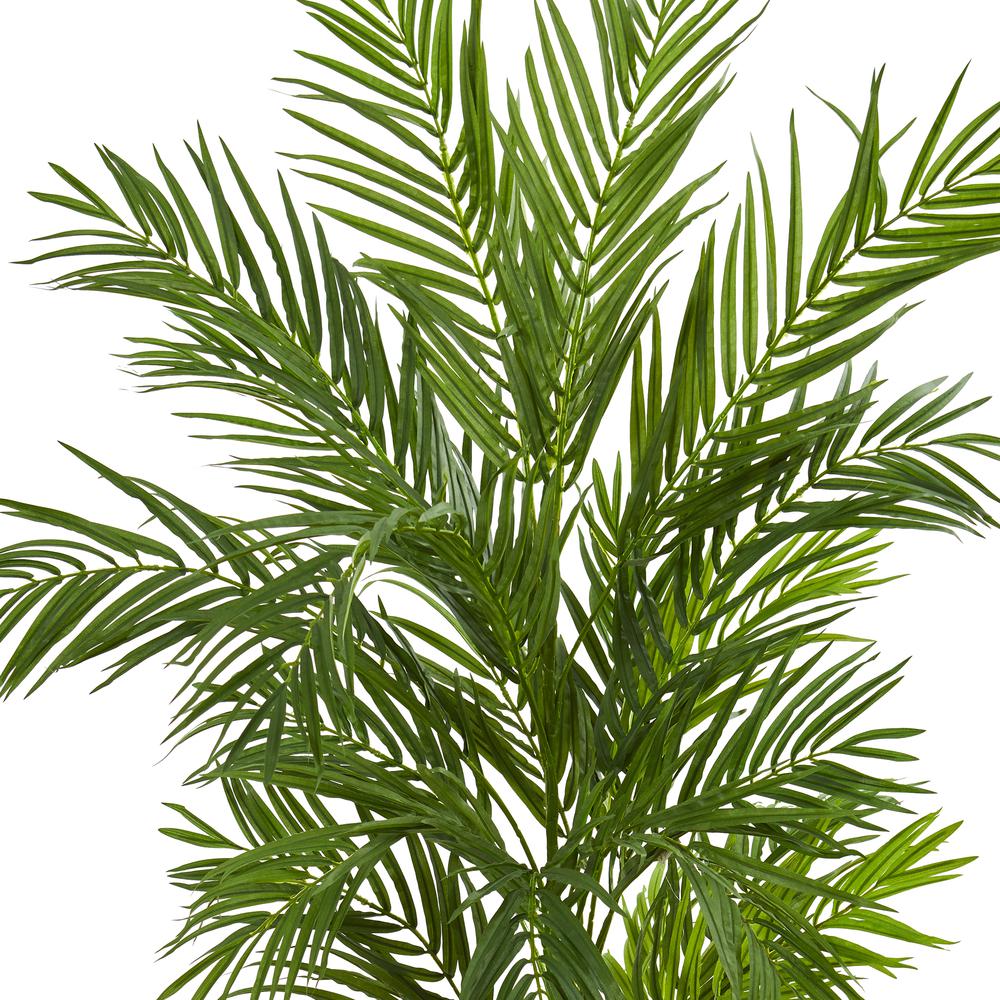 5ft. Areca Palm Artificial Tree in Sand Colored Planter. Picture 5