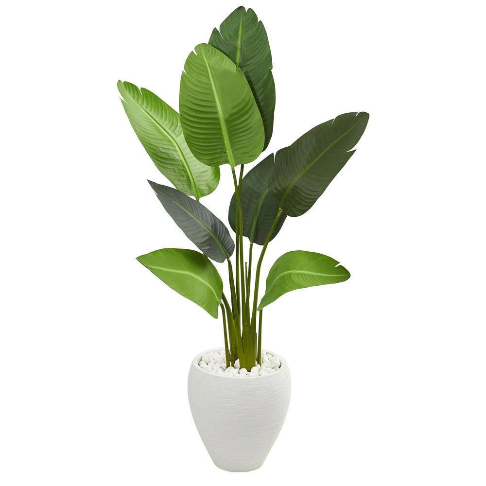 4ft. Travelers Artificial Palm Tree in Oval Planter. Picture 1
