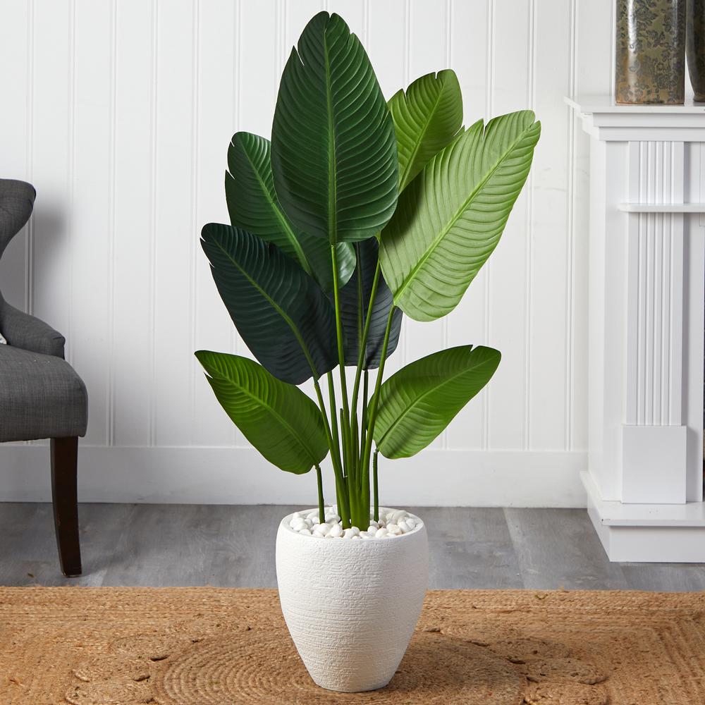 4ft. Travelers Artificial Palm Tree in Oval Planter. Picture 2