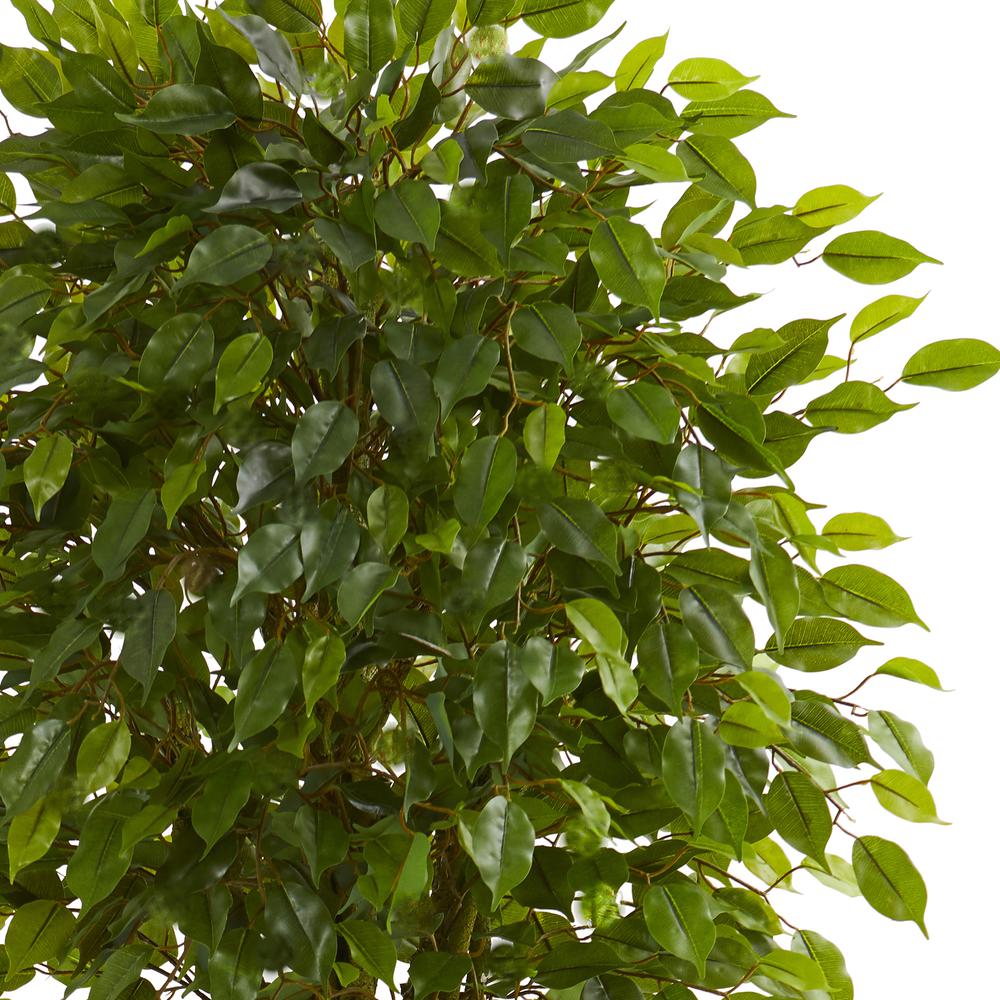 6ft. Braided Ficus Artificial Tree in Decorative Planter. Picture 3