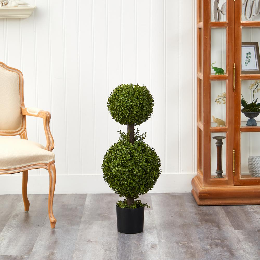 35in. Double Boxwood Topiary. Picture 2