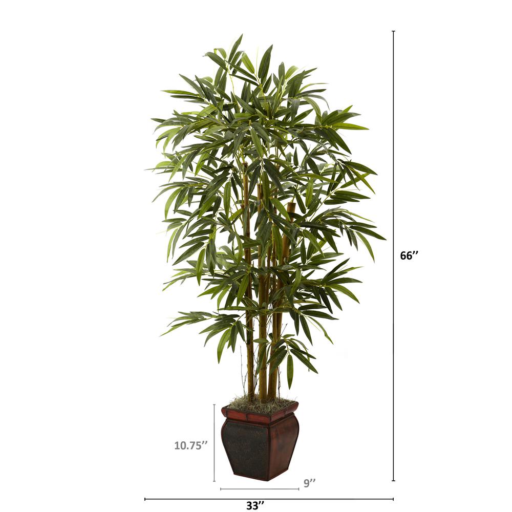 5.5ft. Bamboo with Decorative Planter. Picture 2