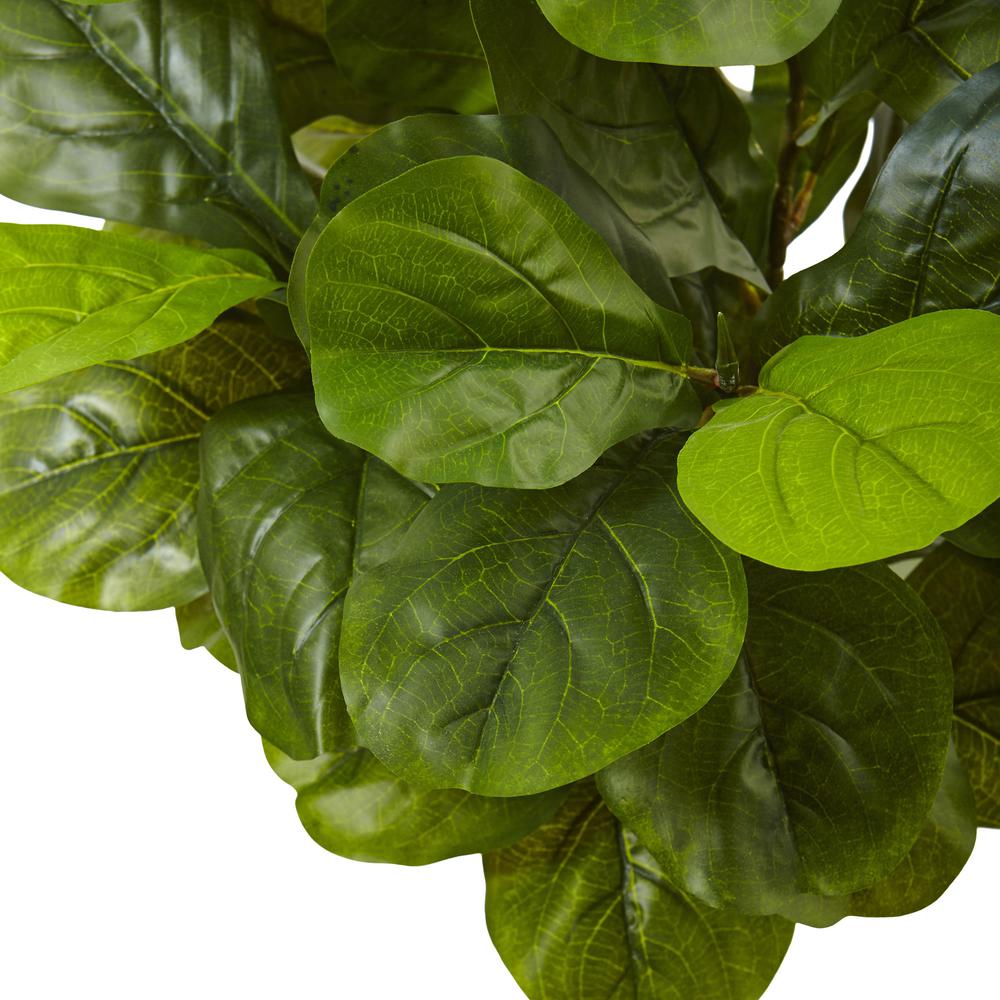 4.5ft. Fiddle Leaf Fig in White Planter (Real Touch). Picture 2