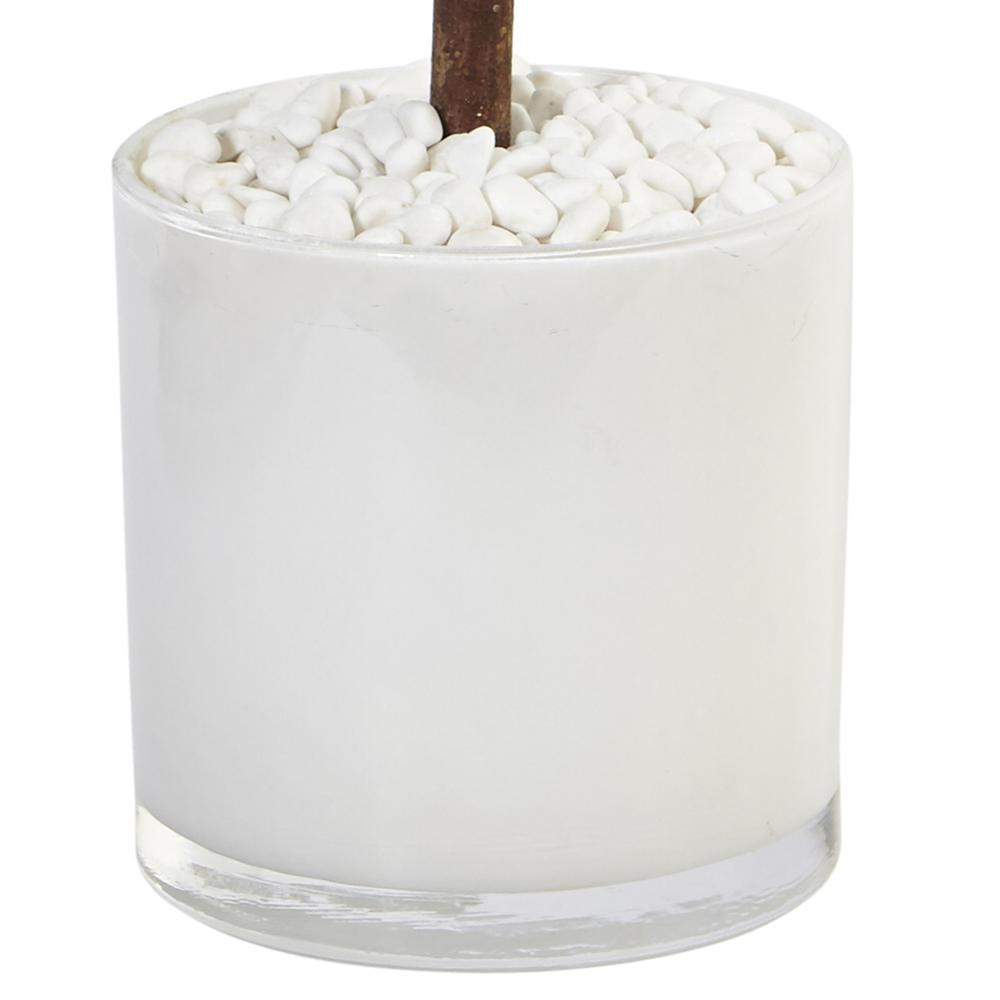 2ft. Sweet Bay Artificial Tree in White Glossy Cylinder. Picture 3