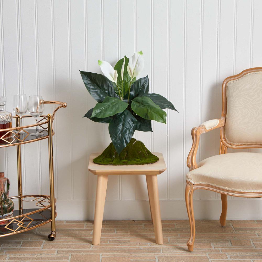 24in. Spathiphyllum Artificial Plant (Set of 3). Picture 3