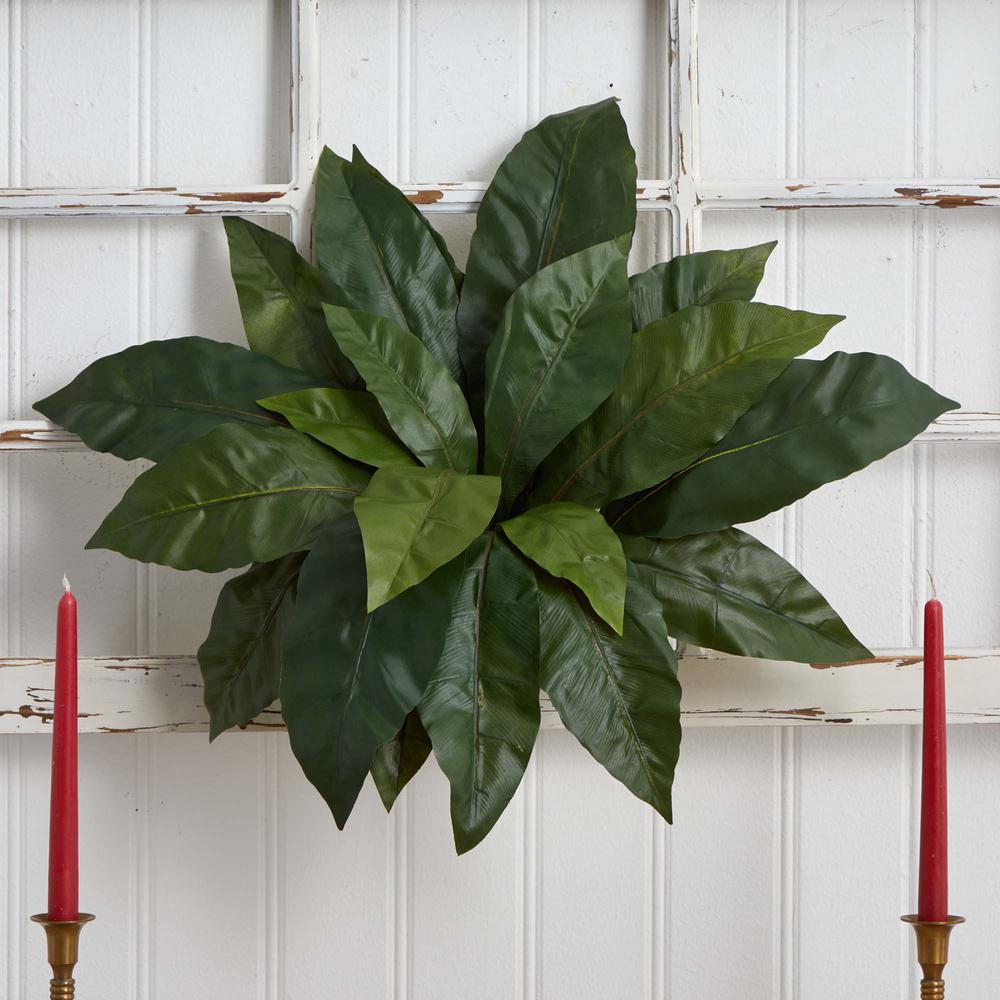 23in. Birds Nest Fern Artificial Plant (Set of 3). Picture 4