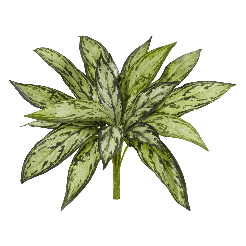 10in. Variegated Silver Queen Artificial Plant (Set of 6). Picture 1