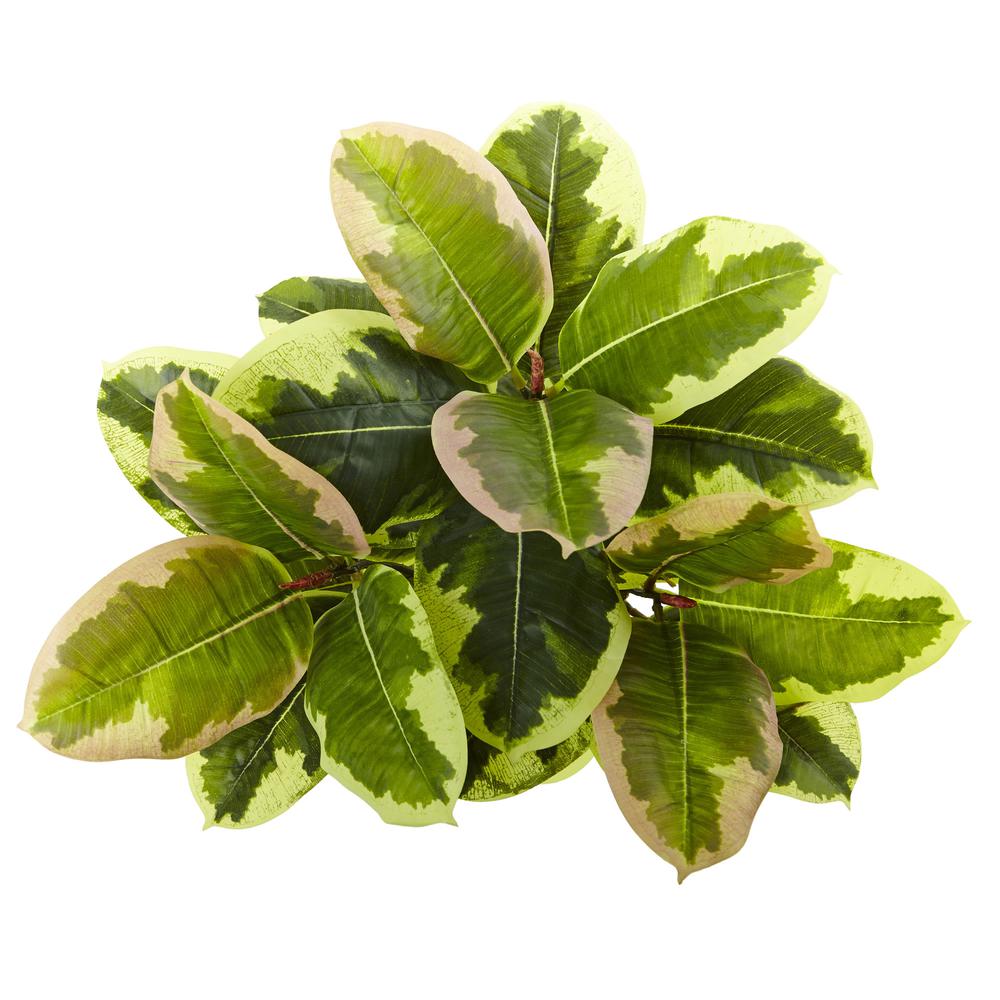 23in. Rubber Leaf Artificial Plant (Real Touch) (Set of 3). Picture 3