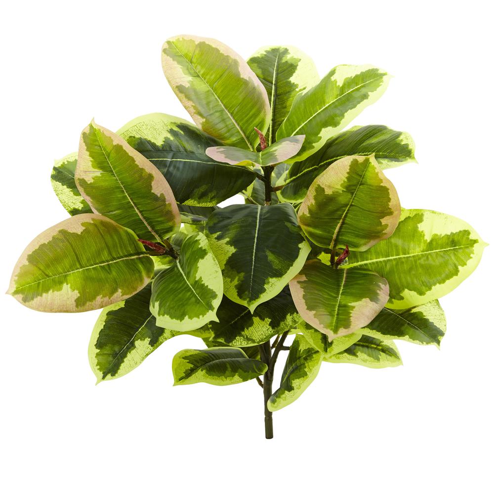 23in. Rubber Leaf Artificial Plant (Real Touch) (Set of 3). Picture 2