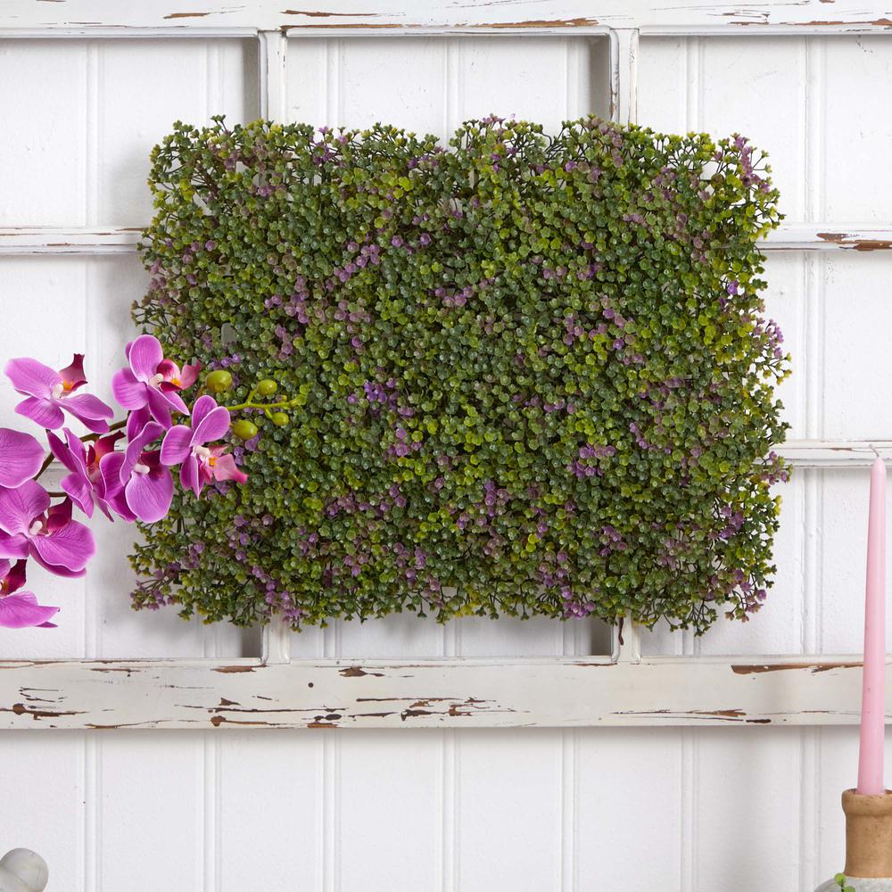 6in. x 6in. Purple & Green Clover Mat (Set of 12). Picture 4
