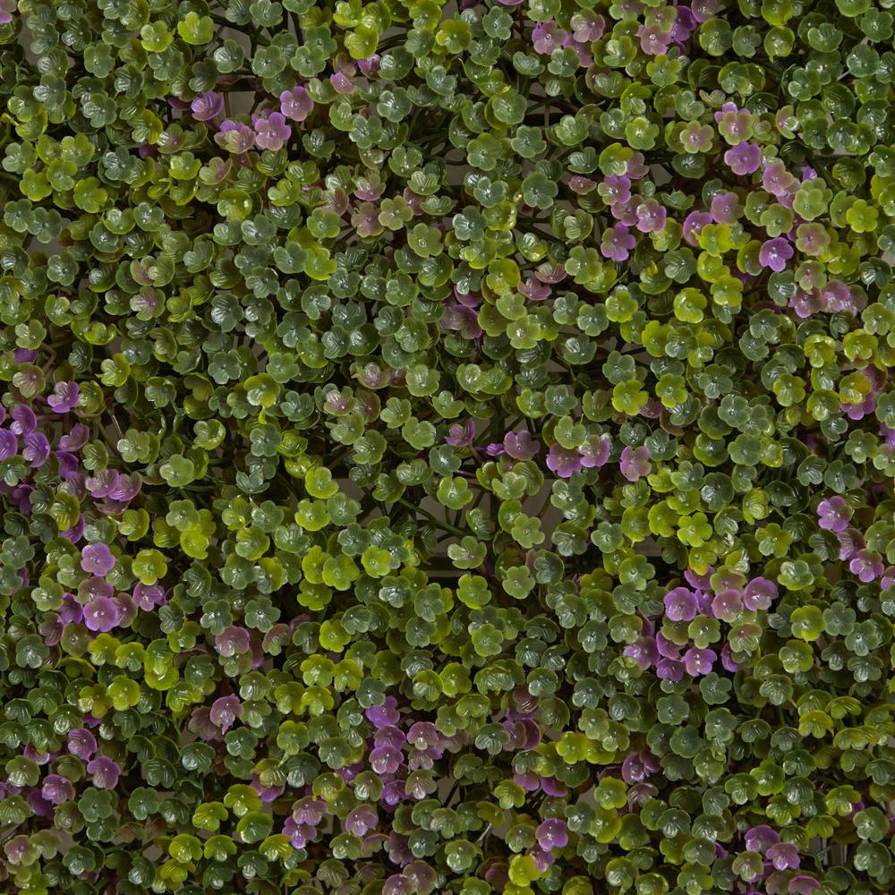 6in. x 6in. Purple & Green Clover Mat (Set of 12). Picture 3