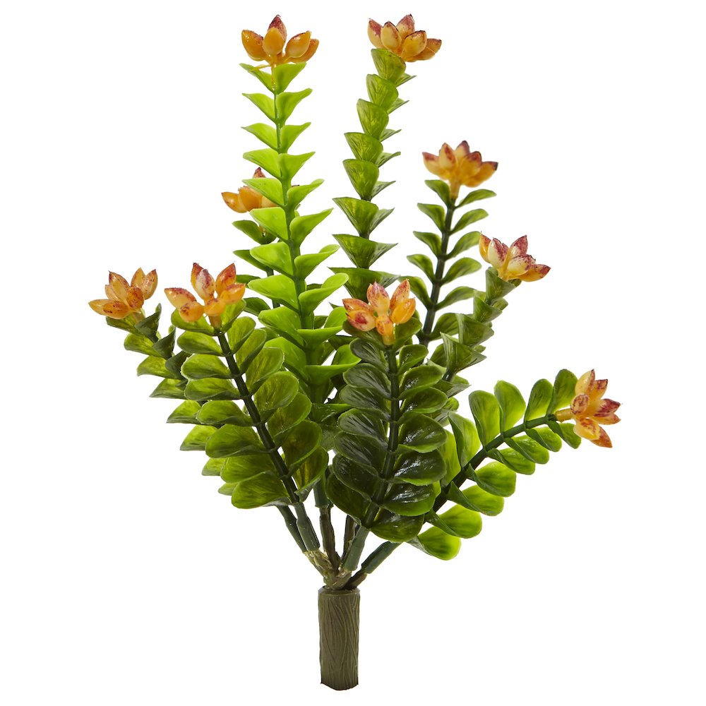 9in. Flowering Sedum Artificial Plant (Set of 6). Picture 1