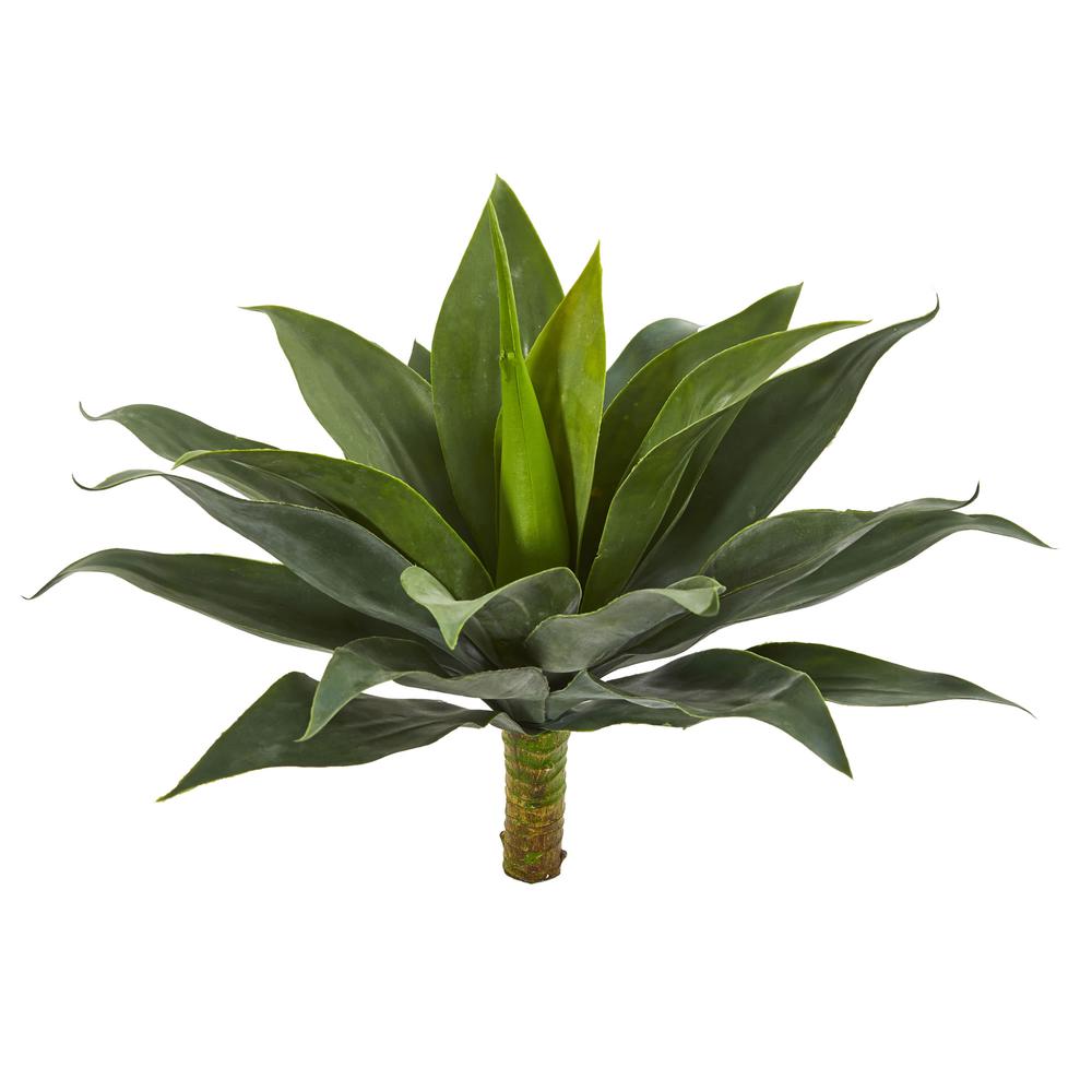 19in. Large Agave Artificial Plant (Set of 2). Picture 1