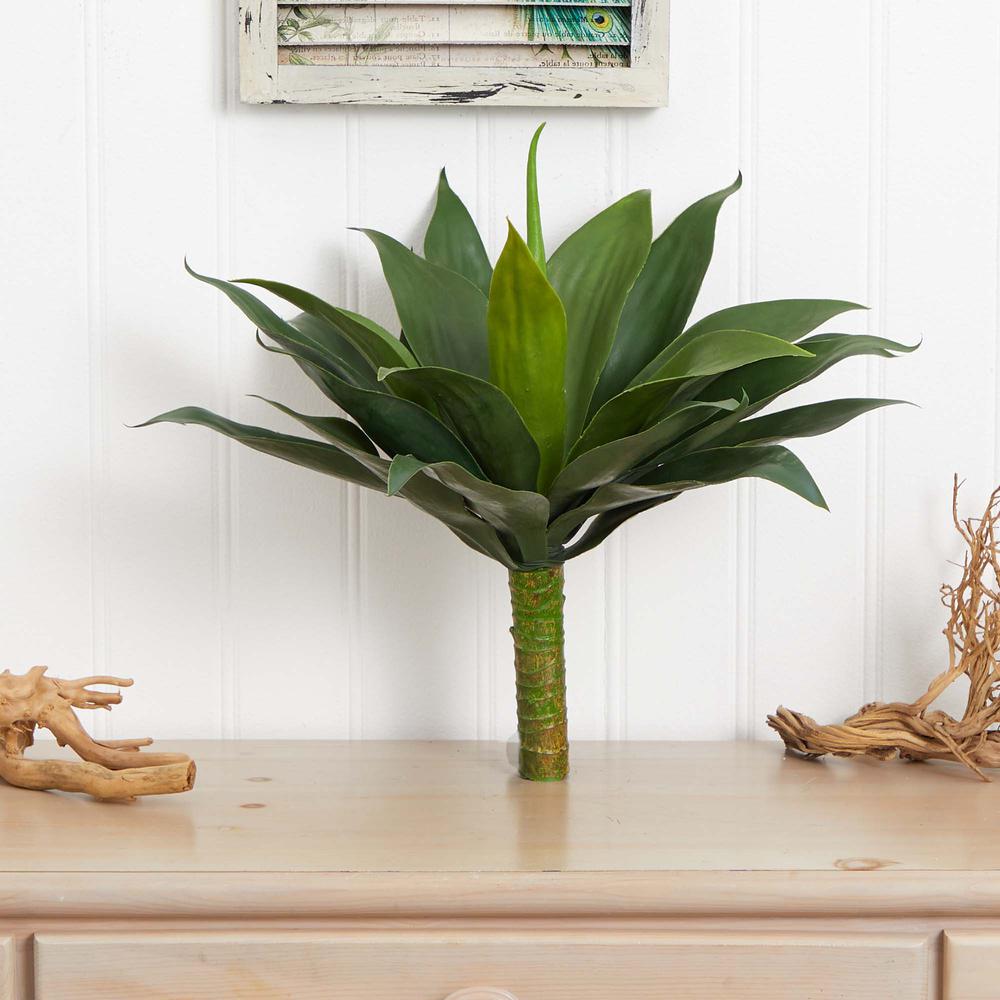 19in. Large Agave Artificial Plant (Set of 2). Picture 3