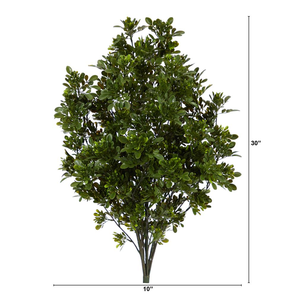 2.5ft. Tea Leaf Artificial Plant UV Resistant (Indoor/Outdoor). Picture 3