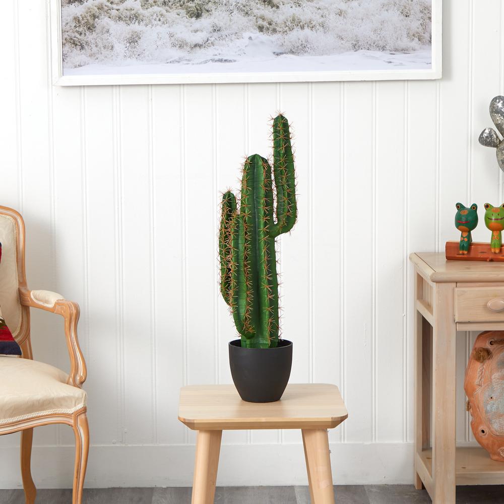 2.5ft. Cactus Artificial Plant. Picture 3