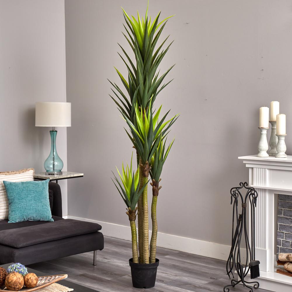 Dracaena Artificial Plant Green. Picture 2