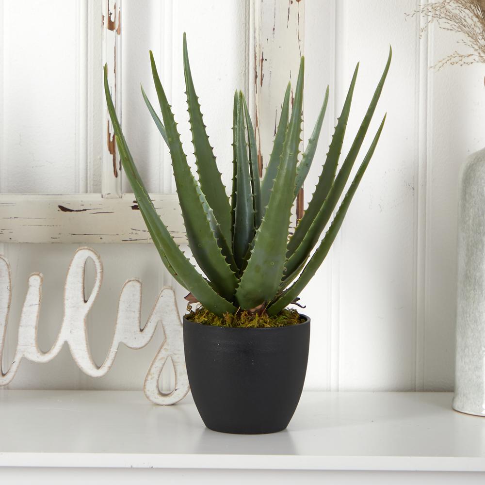 Aloe Artificial Plant (Set of 2). Picture 4