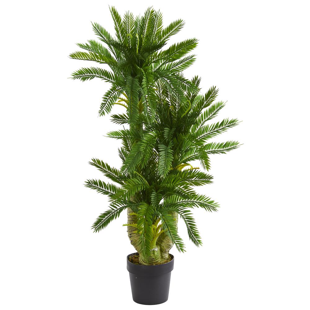Triple Potted Cycas Artificial Plant. Picture 1
