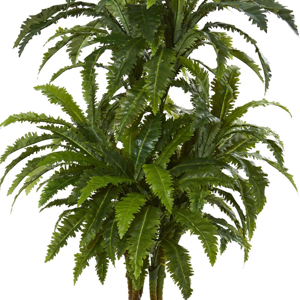 Marginatum Artificial Plant in White Tower Vase. Picture 5