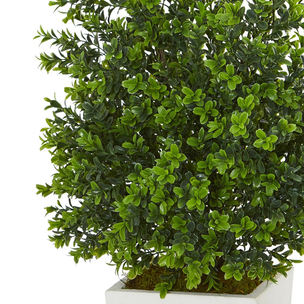 Sweet Grass Artificial Plant in White Tower Planter (Indoor/Outdoor). Picture 2