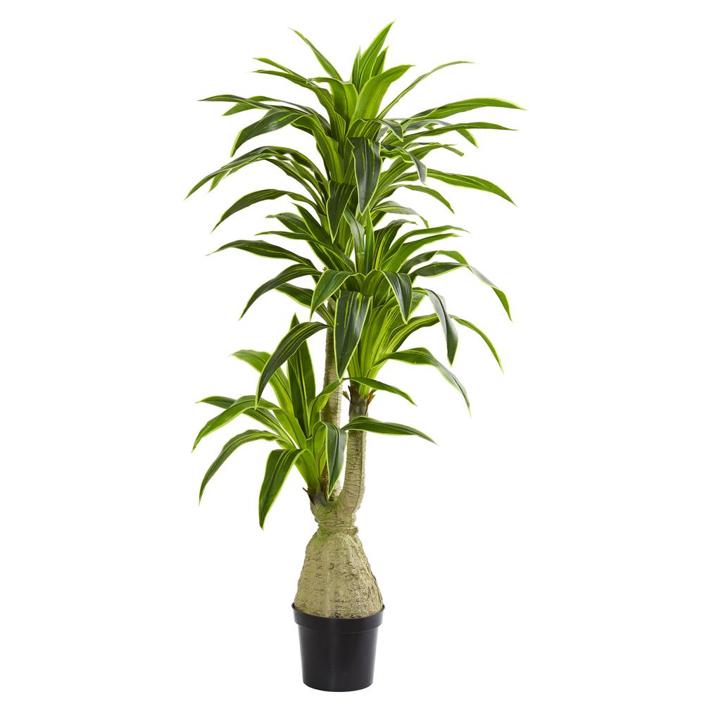 Dracaena Artificial Plant, Green. Picture 1