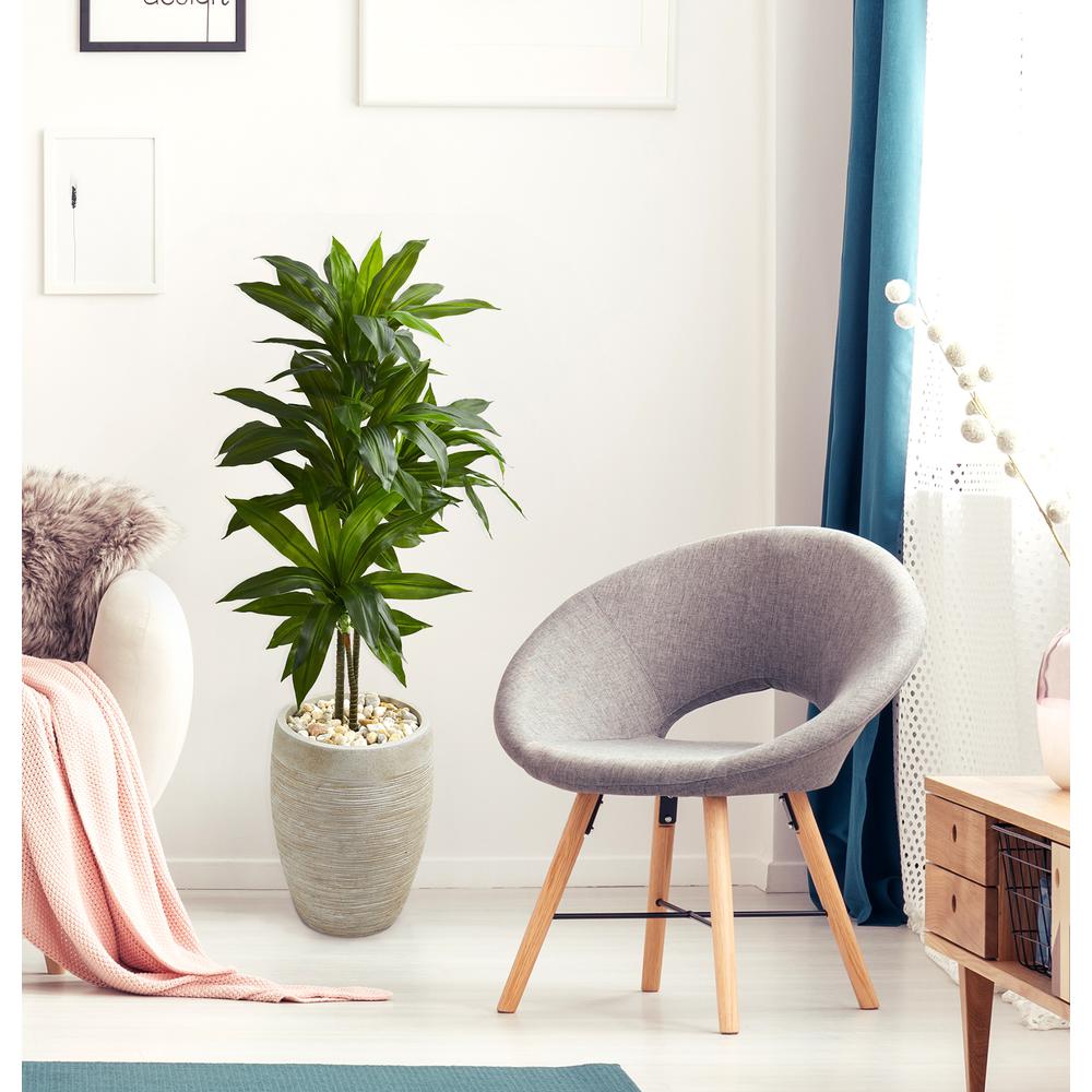 4ft. Dracaena Artificial Plant in Sand Colored Planter (Real Touch). Picture 7
