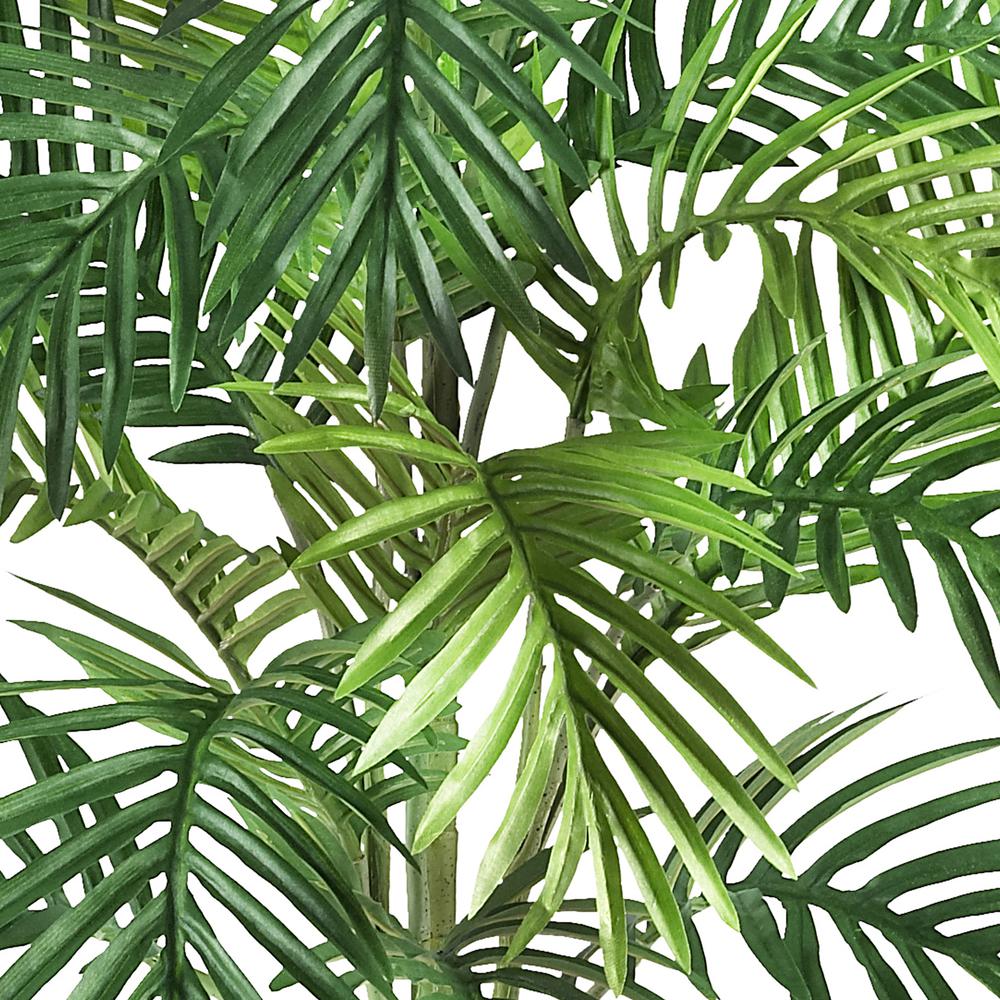 Areca Palm with Wicker Basket Silk Plant. Picture 2