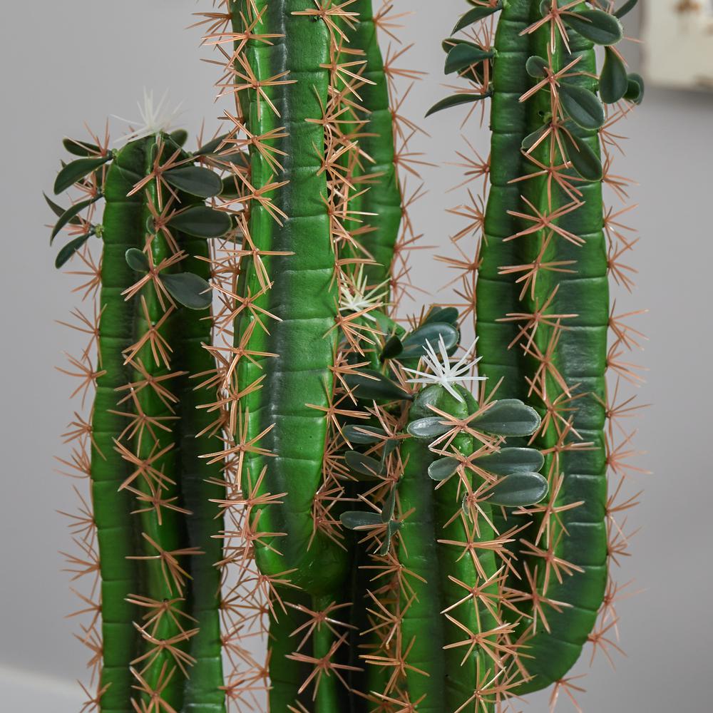 2.5ft. Cactus Artificial Plant in Bowl Planter. Picture 2