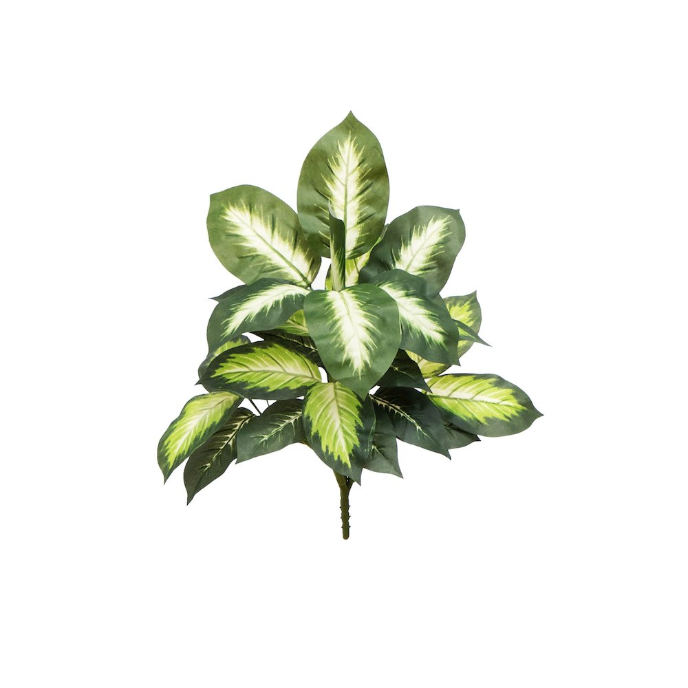 20in. Artificial Golden Dieffenbachia Plant - Set of 6. Picture 3