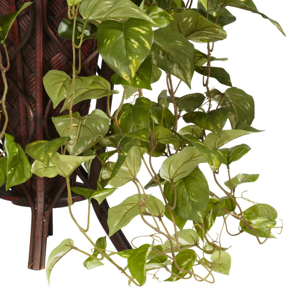 Vining Mixed Greens with Decorative Stand Silk Plant. Picture 2