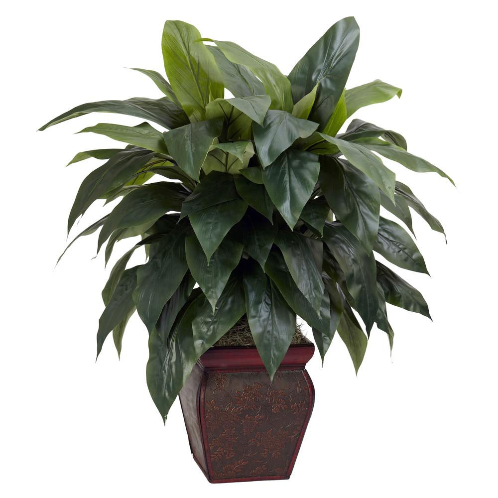 Cordyline with Decorative Vase Silk Plant. Picture 1