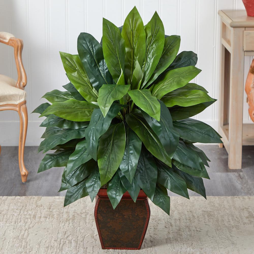 Cordyline with Decorative Vase Silk Plant. Picture 2