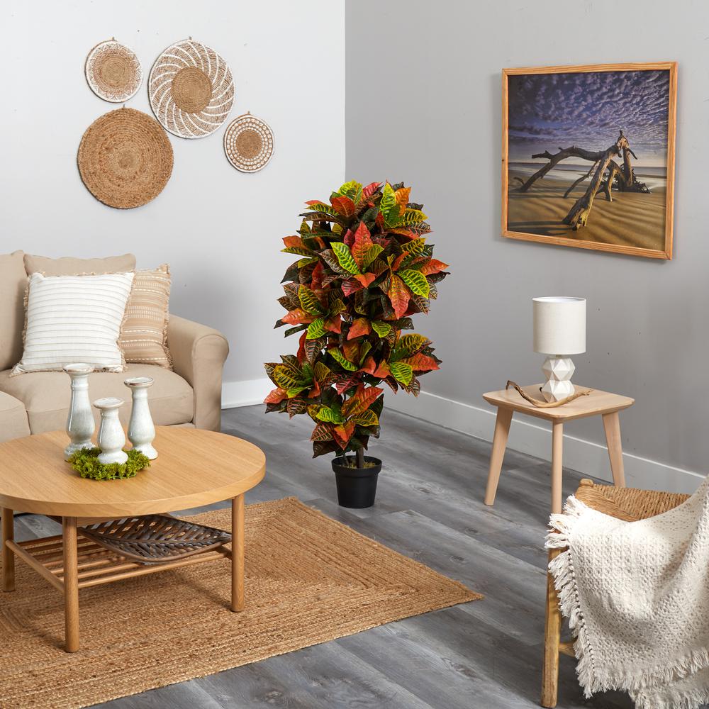 56in. Croton Plant (Real Touch). Picture 3
