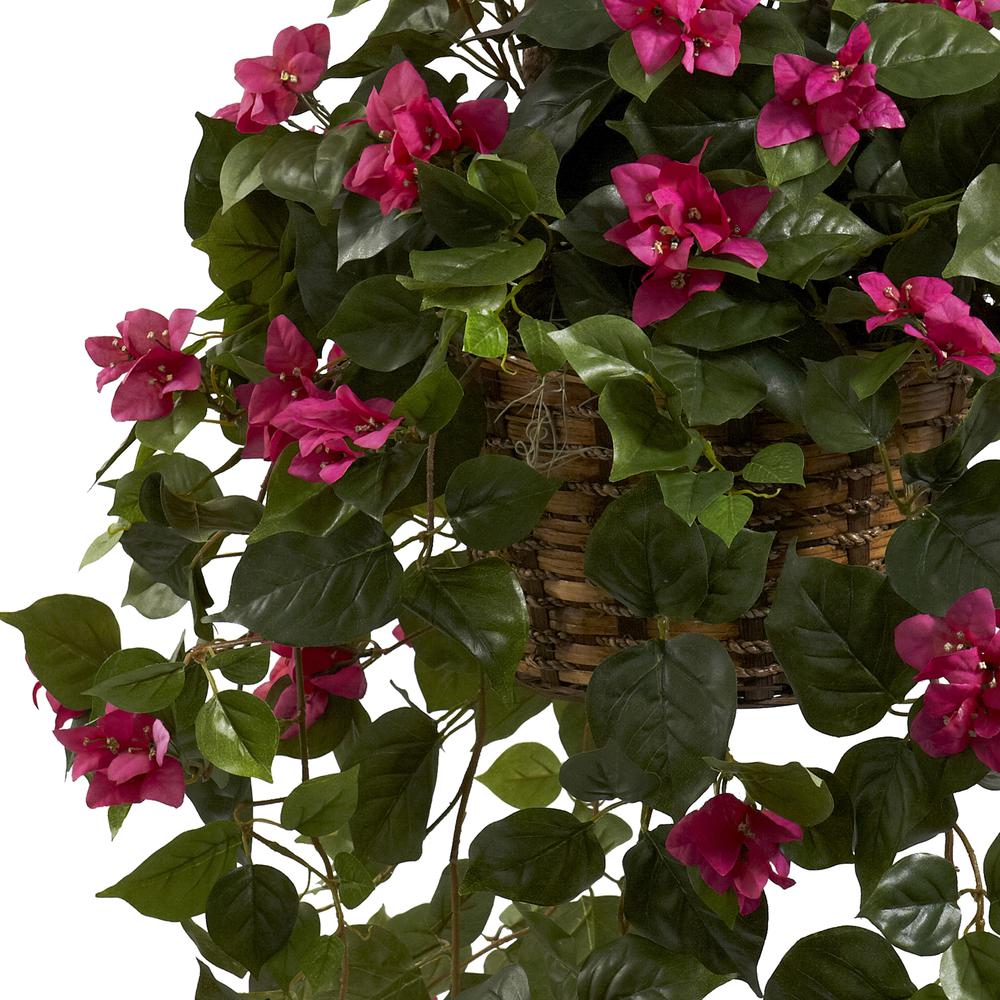 Bougainvillea Silk Hanging Basket. Picture 4