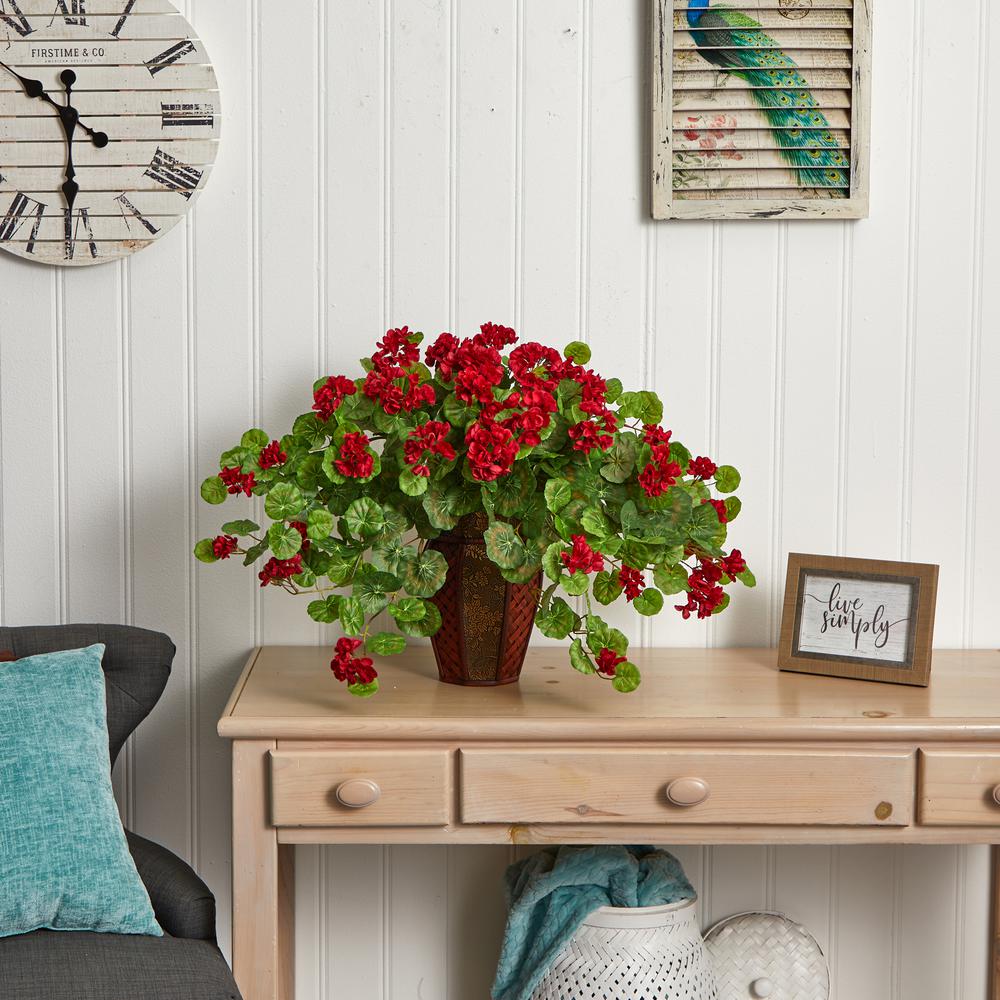 Geranium with Decorative Planter. Picture 3