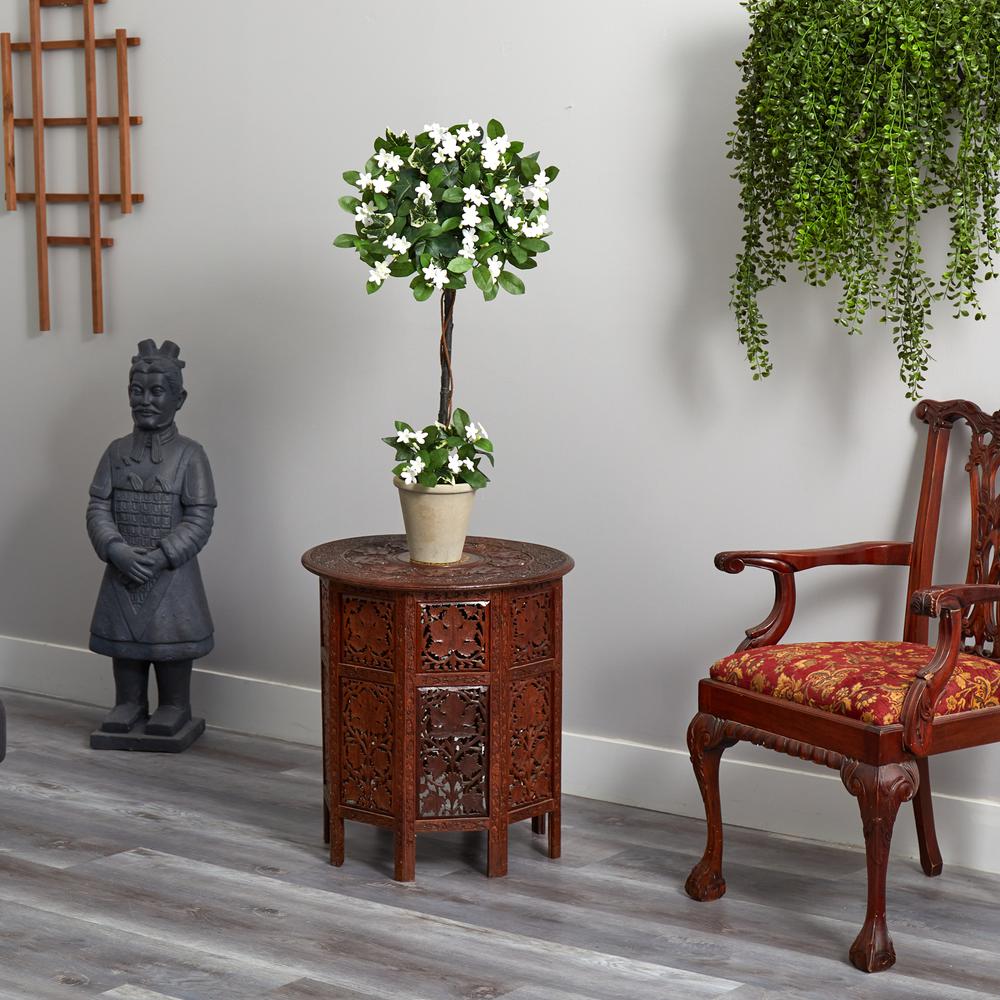 3ft. Stephanotis Topiary with Planter. Picture 5