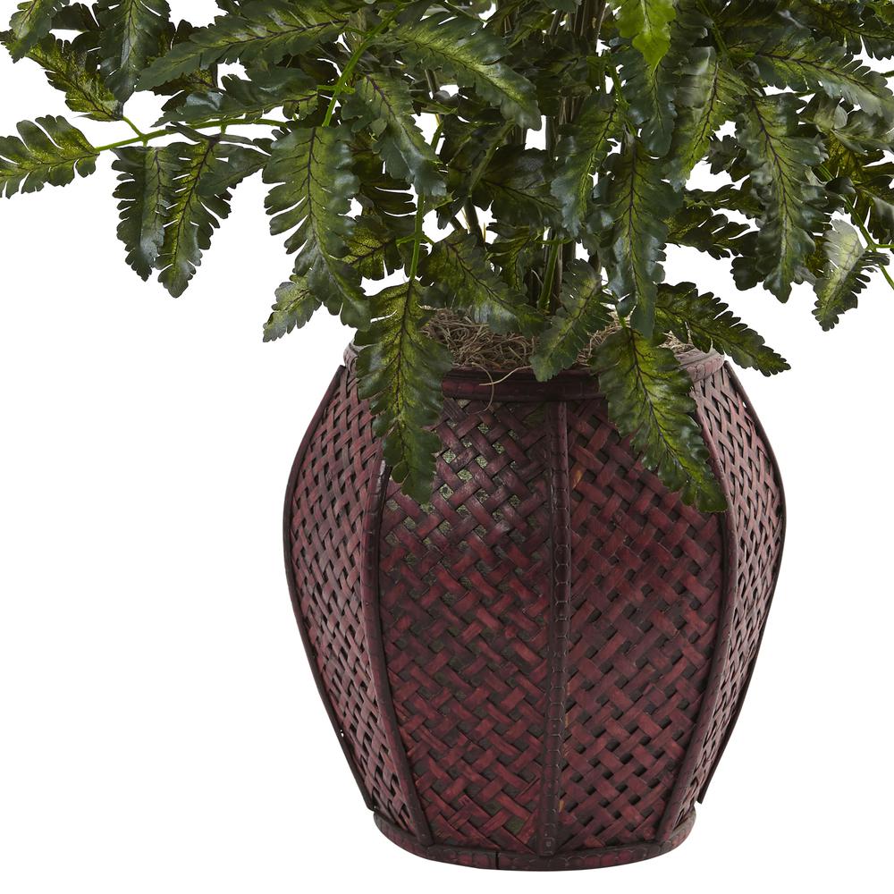 33in. Bracken Fern with Decorative Planter. Picture 2