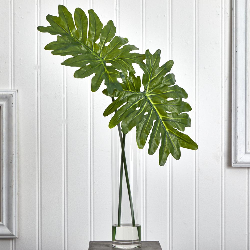 Selloum Artificial Plant in Cylinder Glass. Picture 4