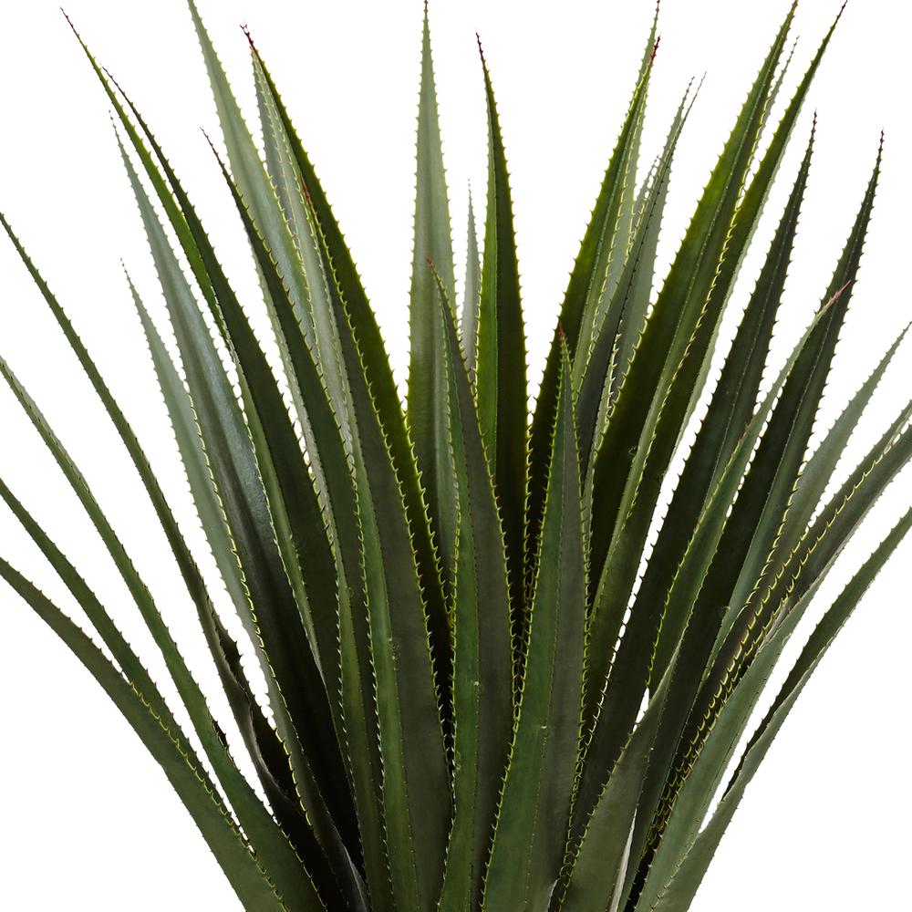 4.5ft. Spiked Agave Artificial Plant in Black Planter (Indoor/Outdoor). Picture 3