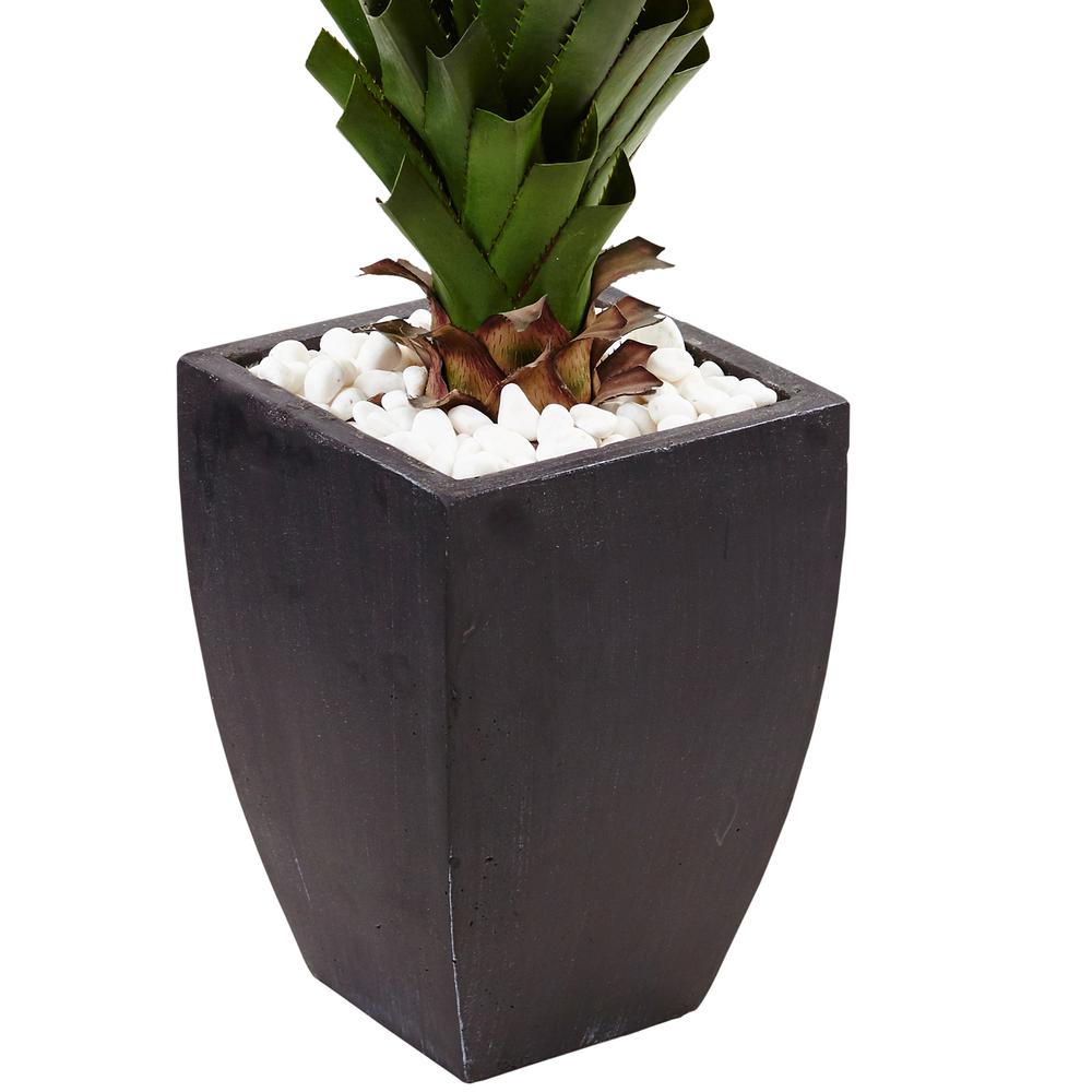 4.5ft. Spiked Agave Artificial Plant in Black Planter (Indoor/Outdoor). Picture 4