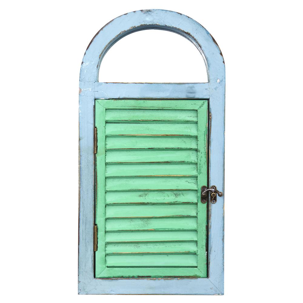 Vintage Window Shutter & Mirror Wall Décor. Picture 6