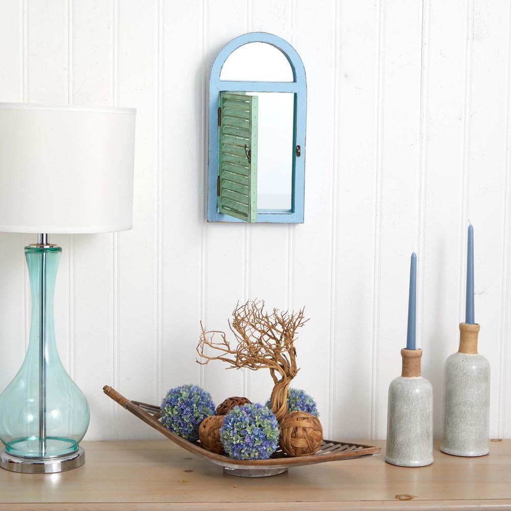Vintage Window Shutter & Mirror Wall Décor. Picture 2