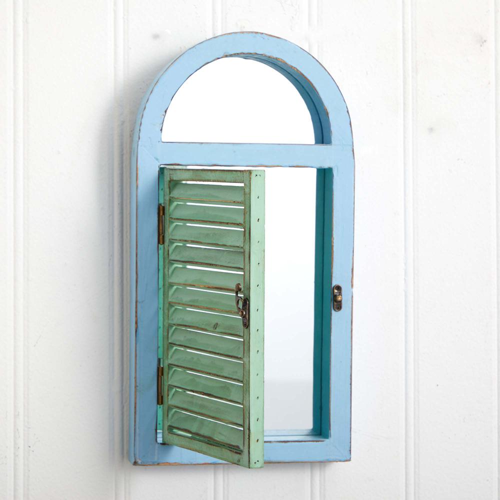 Vintage Window Shutter & Mirror Wall Décor. Picture 5