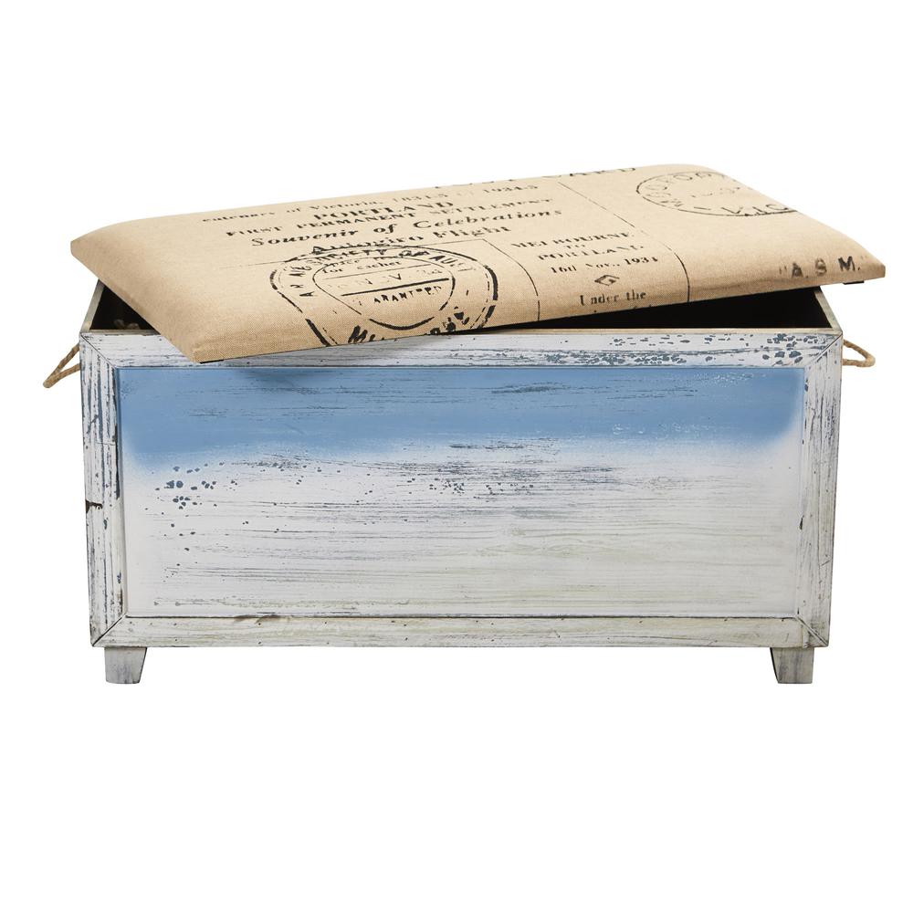 Ocean Breeze Storage Boxes, Bench and Seating Set (Set of 3). Picture 7