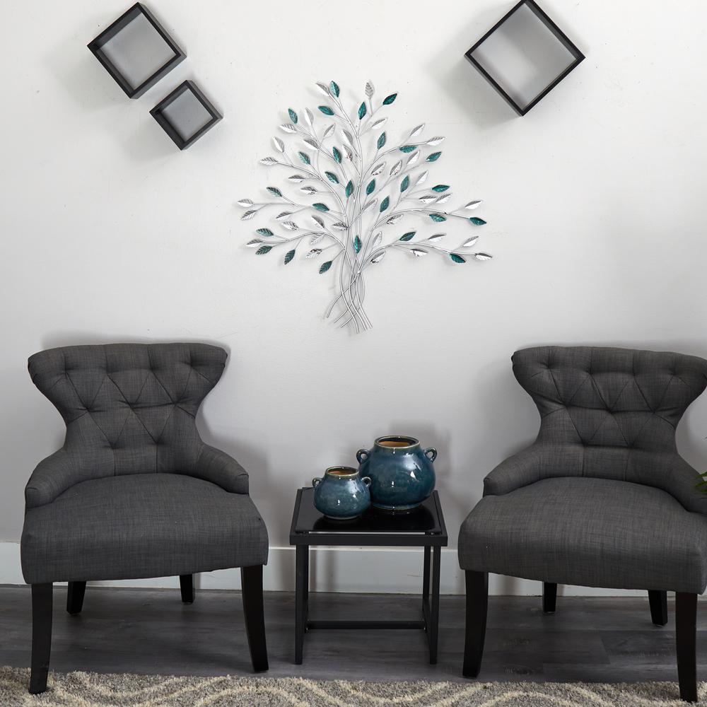 30in. x 30in. Hand-Painted Metal Tree of Life Wall Art Decor. Picture 4