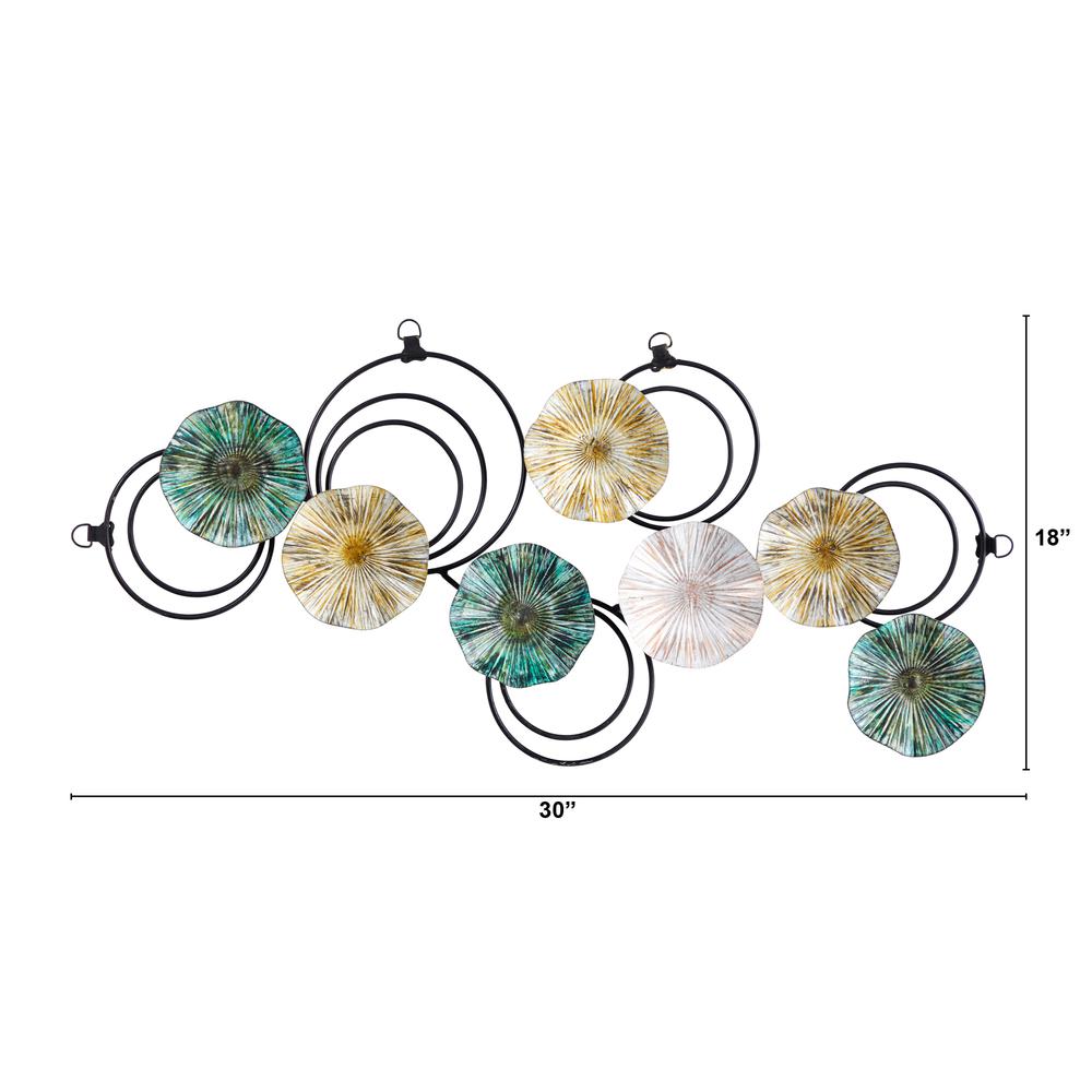 2.5ft. x 1.5ft. Scallop Design Metal Wall Art Decor. Picture 2