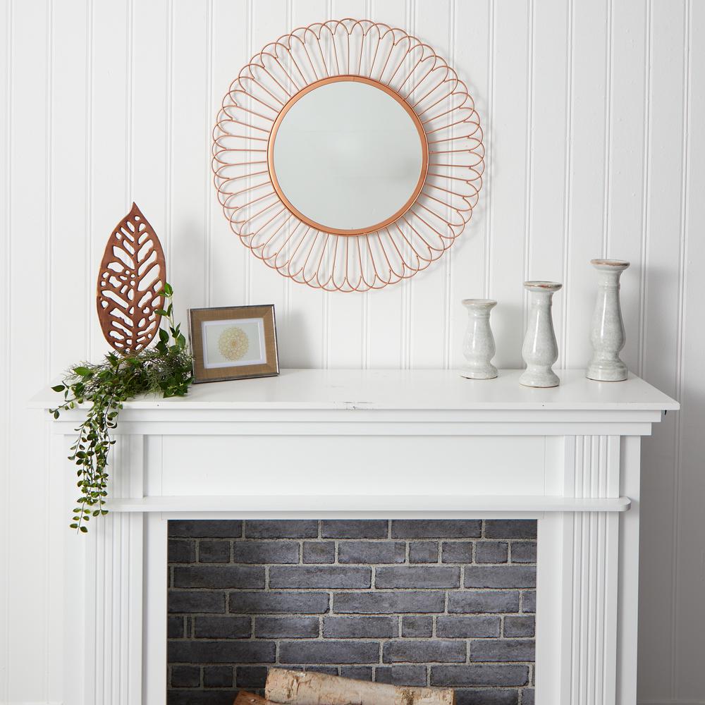 28in. Starburst Mirror Wall Decor. Picture 4