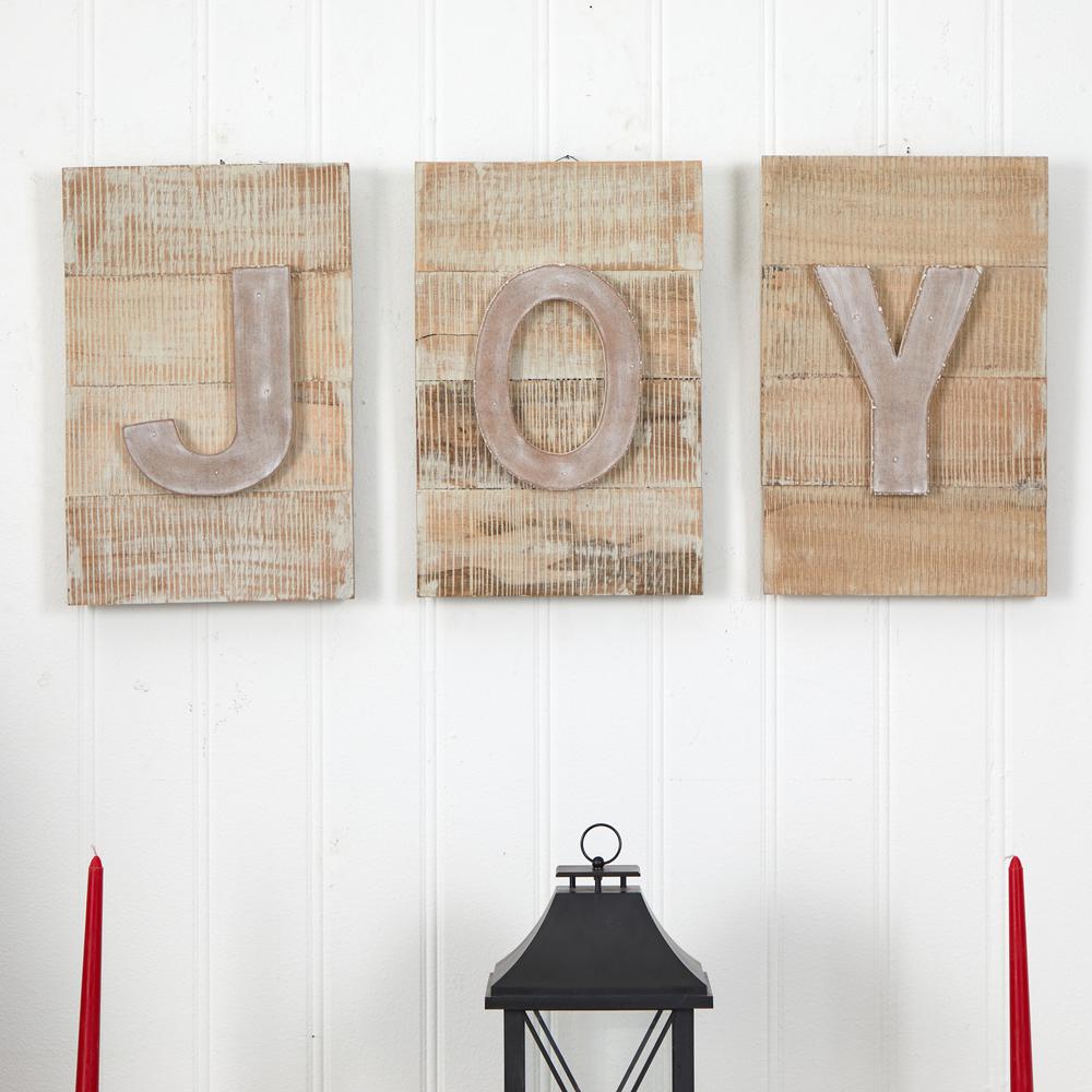 15in. Rustic JOY Wall Art. Picture 3